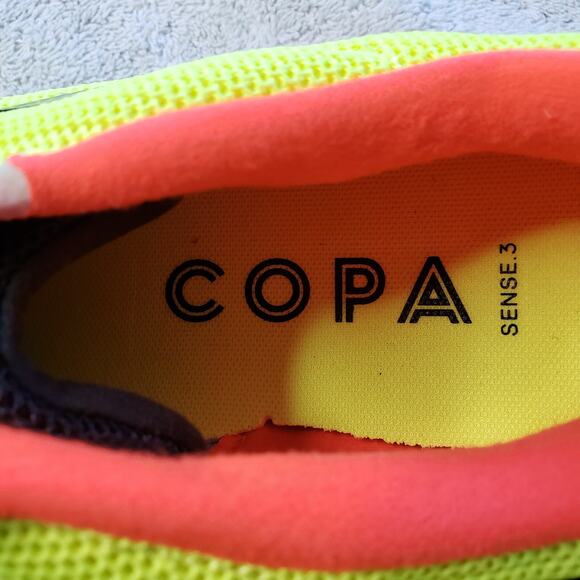 Adidas Copa Sense.3 FG Soccer Cleats Men 13 Fluorescent Yellow Futbolcore - Picture 7 of 9